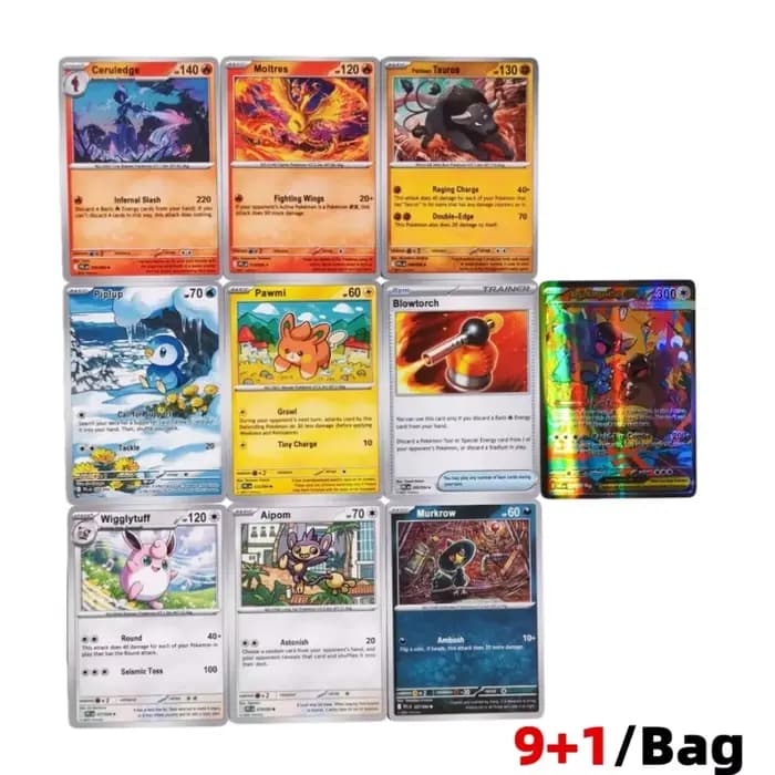 MEGA EVOLUTION SCARLET&VIOLE 360PCS/Set Carte Pokémon 151 Prismatic Evolutions Black Bolt Booster anglais Carte de combat et de collection