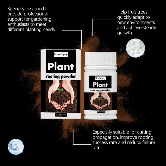 Poudre d'enracinement des plantes - Pour les boutures, la transplantation, tous les arbres et les arbres fruitiers, poudre nutritive pour la croissance des racines à action rapide