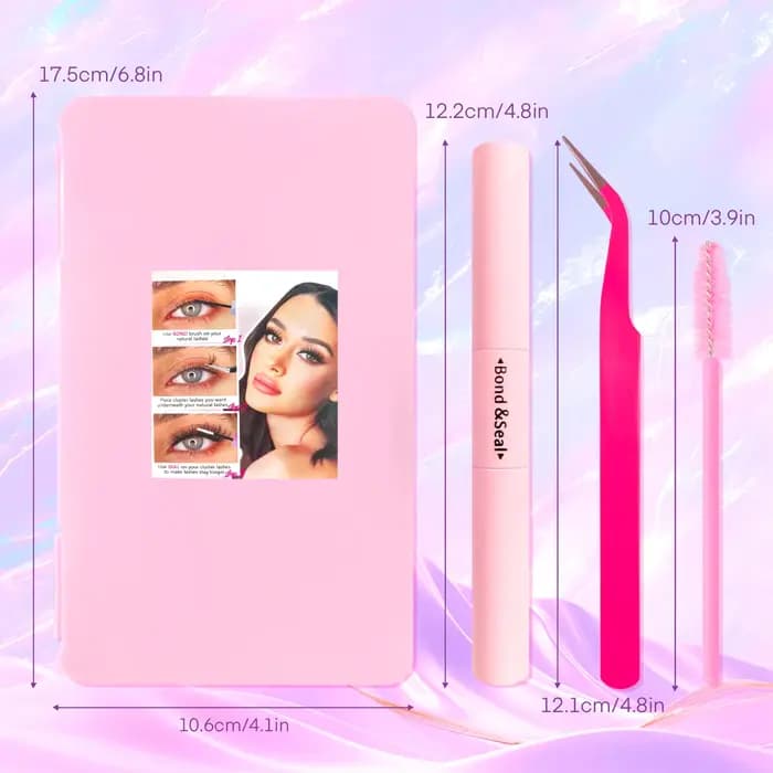 Kit d'extension de cils moelleux