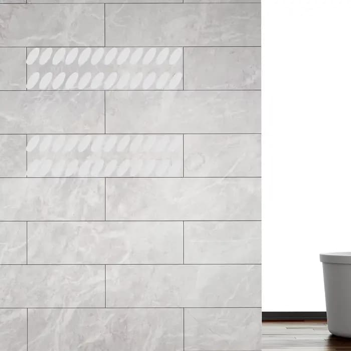 Autocollant mural miroir ovale