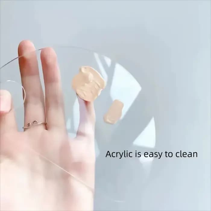 Palette en acrylique transparente