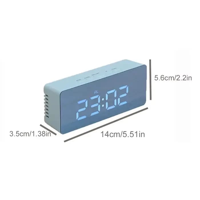 Horloge numérique à LED avec miroir électronique