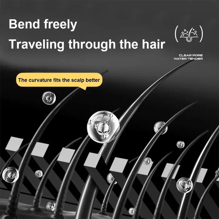 Peigne applicateur de embaupour cheveux