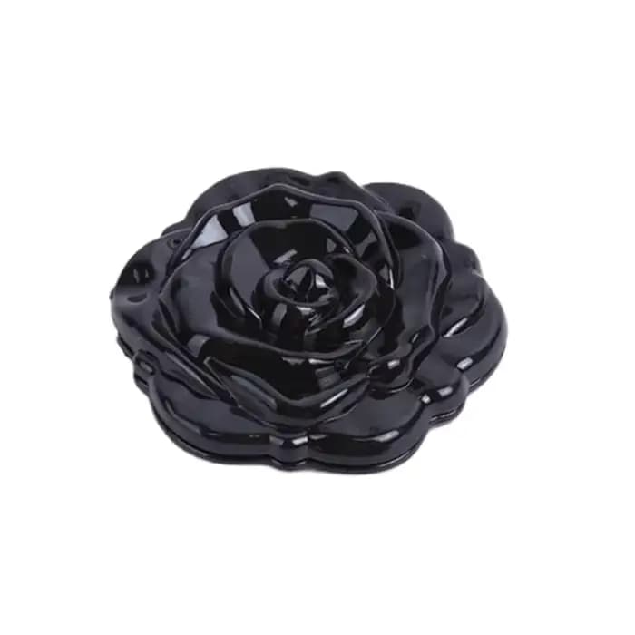 Mini miroir Portable rétro fleur de Rose