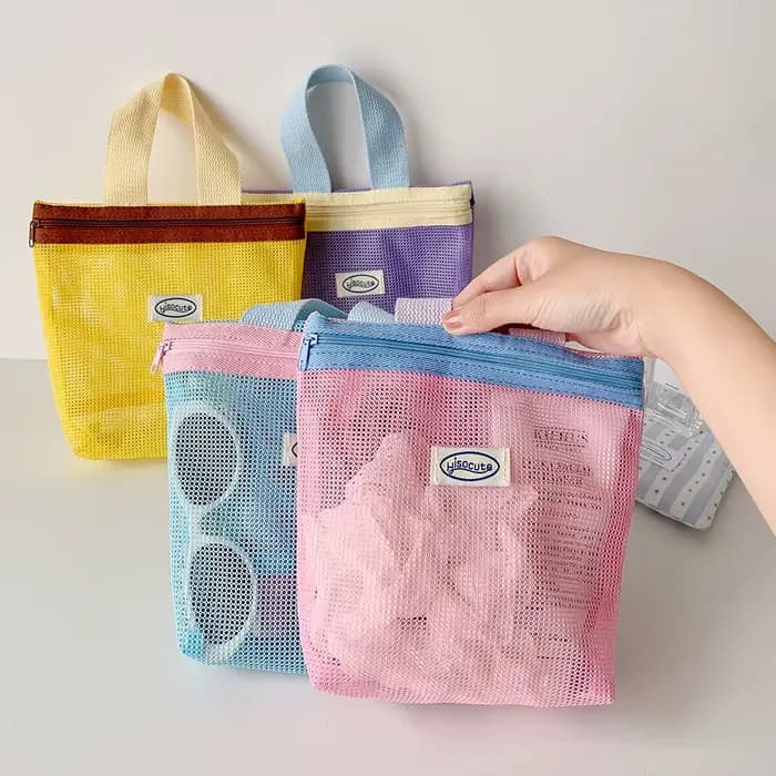 Sac à main en maille, sac de maquillage
