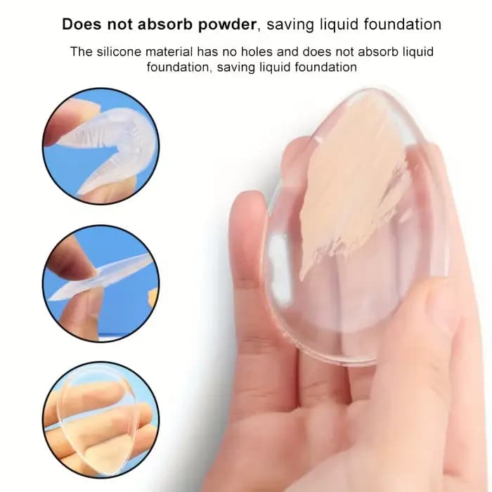 Éponge de maquillage en Silicone en forme de larme