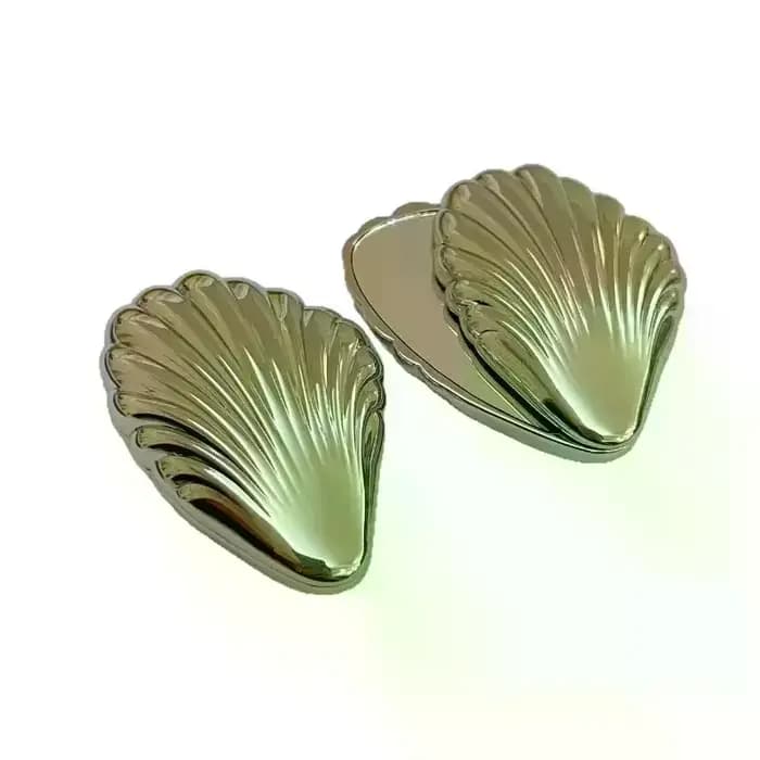 Miroir de maquillage pliable en métal