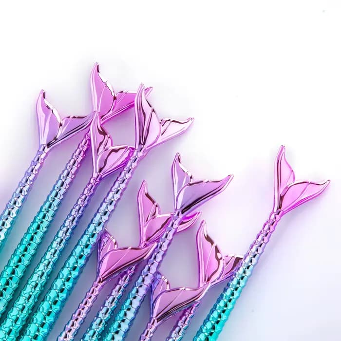 10/11 pièces Kit de pinceaux de maquillage maquiagem maquillaje nouvelle sirène fond de teint sourcil Eyeliner