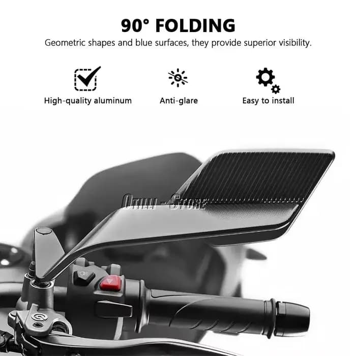 Nouveau Accessoires de moto miroir de rétroviseur Stealth Max moto nouveau miroir noir pour MV Agusta Brutale 800 RR EAS ABS