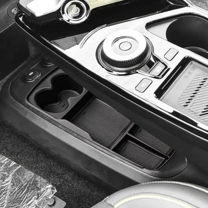 Plateau de console central inférieur pour KIA EV6 2022 2023 2024, boîte de rangement inférieure pour accoudoir, accessoires de voiture en ABS, plateau intérieur, organisateur de voiture
