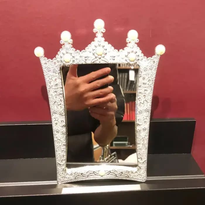 Miroir de maquillage princesse rétro européen simple face