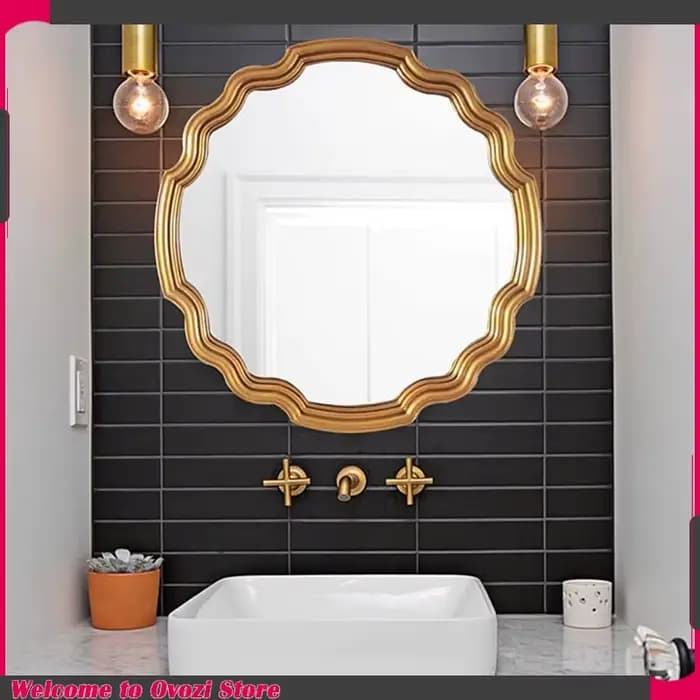 Miroir d'accent irrégulier de luxe de Style chinois
