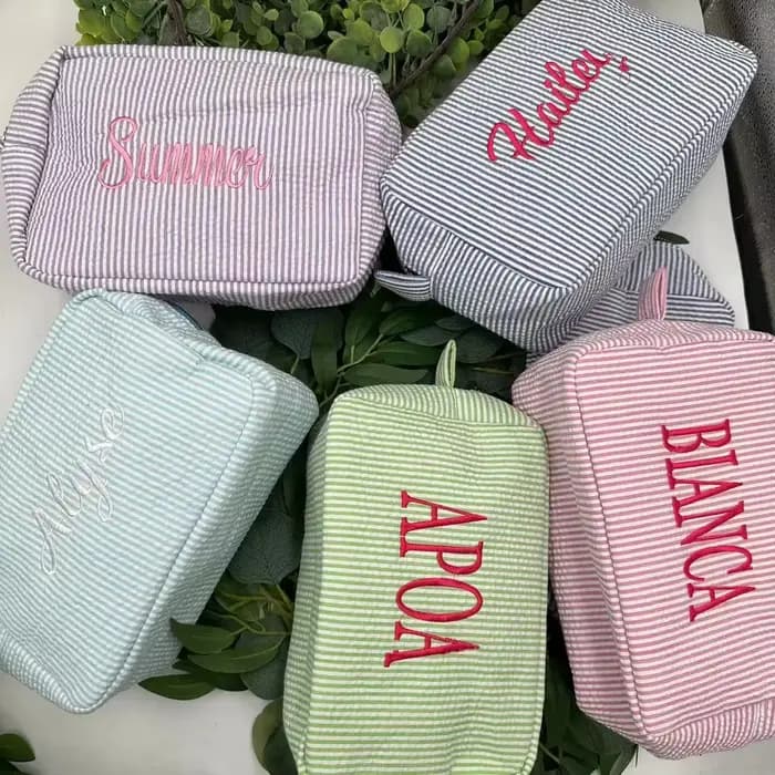 Sac de toilette personnalisé avec monogramme