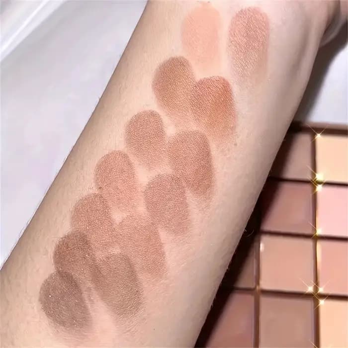 Palette de fards à paupières de 25 couleurs – Ton brut neutre gris et marron