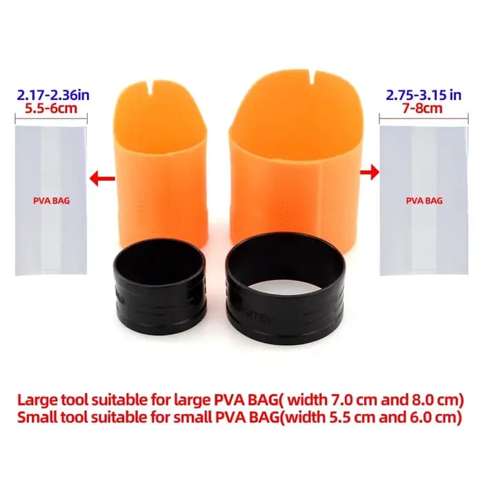 Hirisi-Outils de charge de leurre PVA pour la pêche à la carpe, chargeur de méthode de sac d'alimentation, granulés grossiers, bouillettes, accessoires, 1 jeu