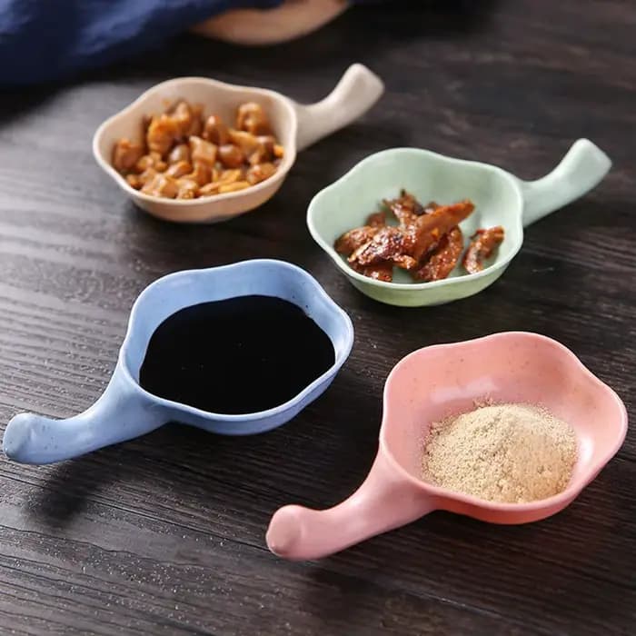Mini plat à Sauce mignon, bol à tremper d'assaisonnement, vaisselle de décoration, Sauce soja, assiette à Sushi pour barbecue, fournitures de cuisine 4 pièces