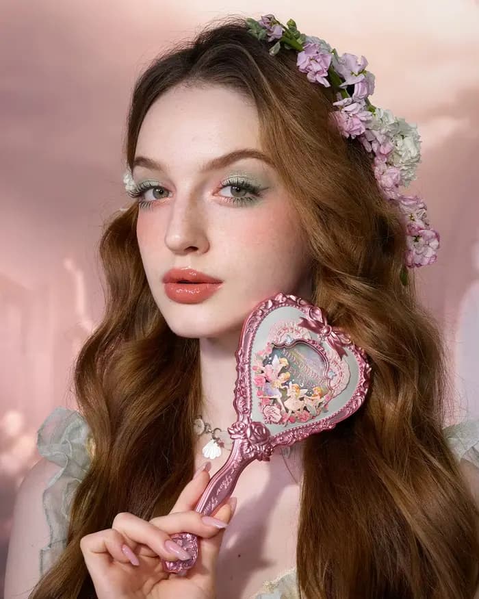 Miroir portable édition limitée de la série Moonlight Mermaid