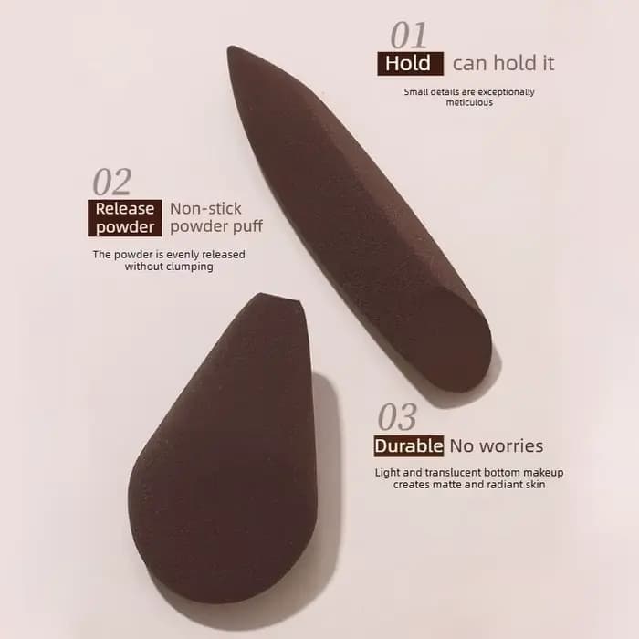 10 Pcs Detail Mini Halo Magic Brush Ultra Soft Makeup Sponge Blender Latex Free Wet Dry Dual Use Hydrophilic