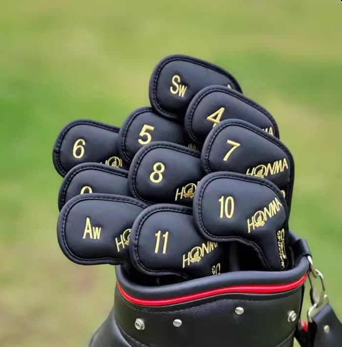 HONMA – ensemble de housses de tête de fer de golf, style coréen, fermeture magnétique, housses de tête de club pour fers, wedges, accessoires de golf