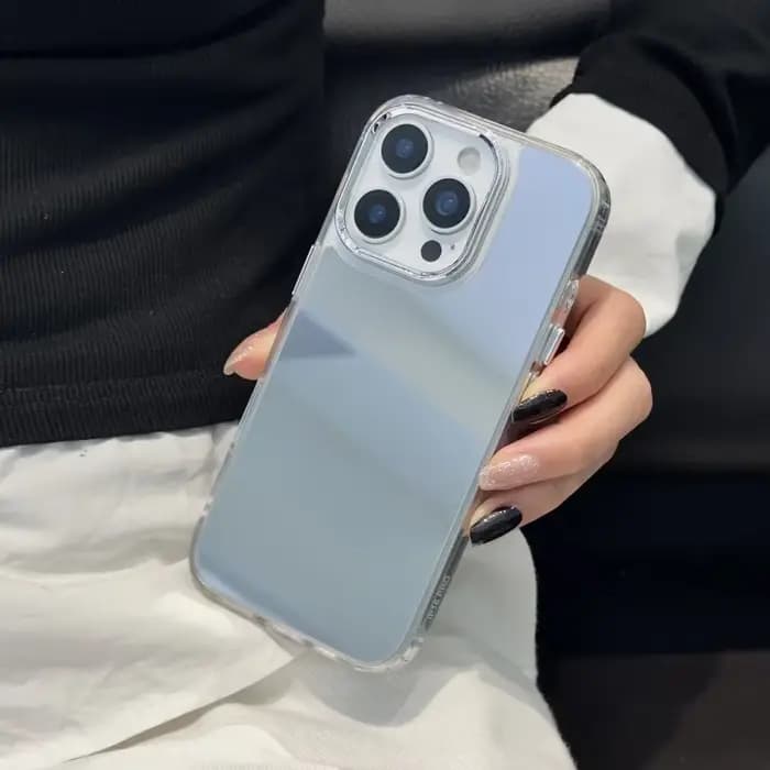 Coque de téléphone Ultra fine avec miroir plaqué, étui rigide en acrylique résistant aux chocs pour iPhone 14 15 16 Pro Max Plus 13 12 11 Pro