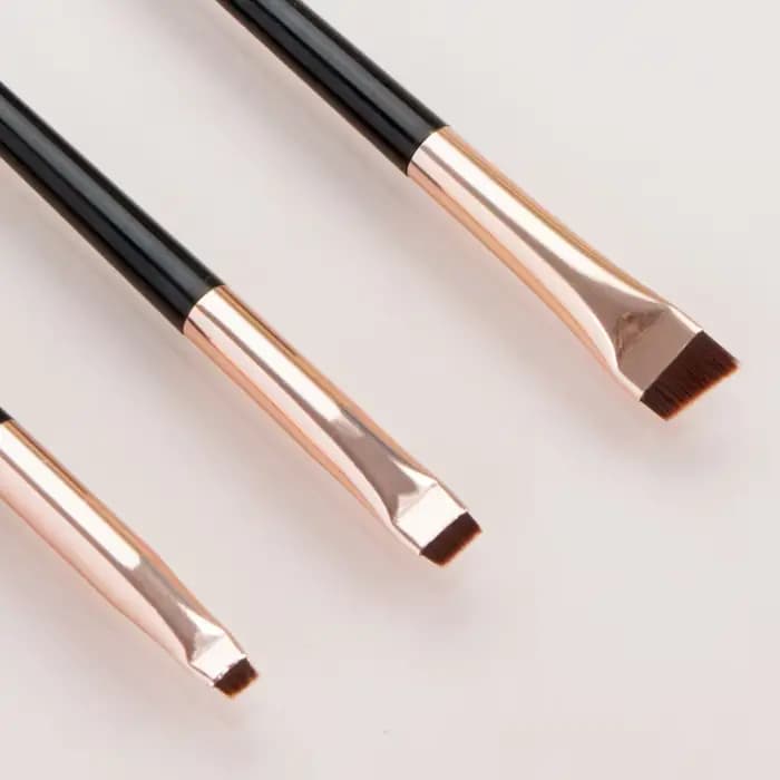Karsyngirl 3 pièces/ensemble lame Eyeliner brosse à sourcils Portable plat fin Eye Liner