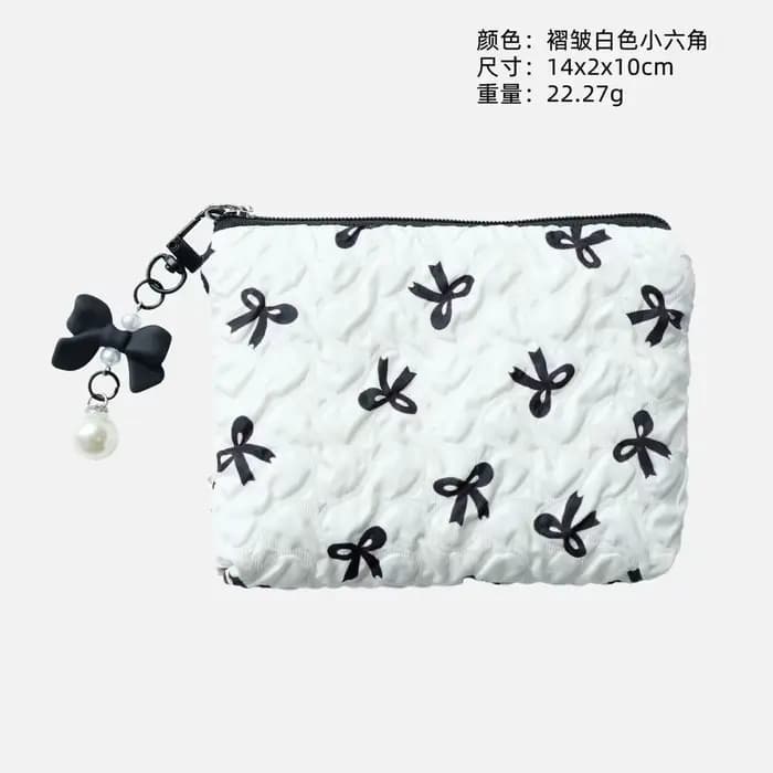 Pochette à maquillage en coton pour femmes