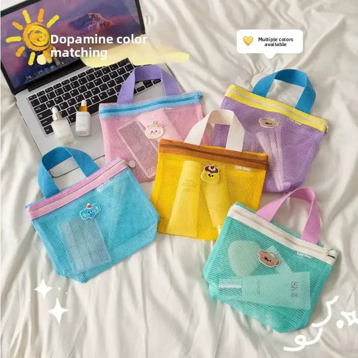Sac de toilette portable en maille