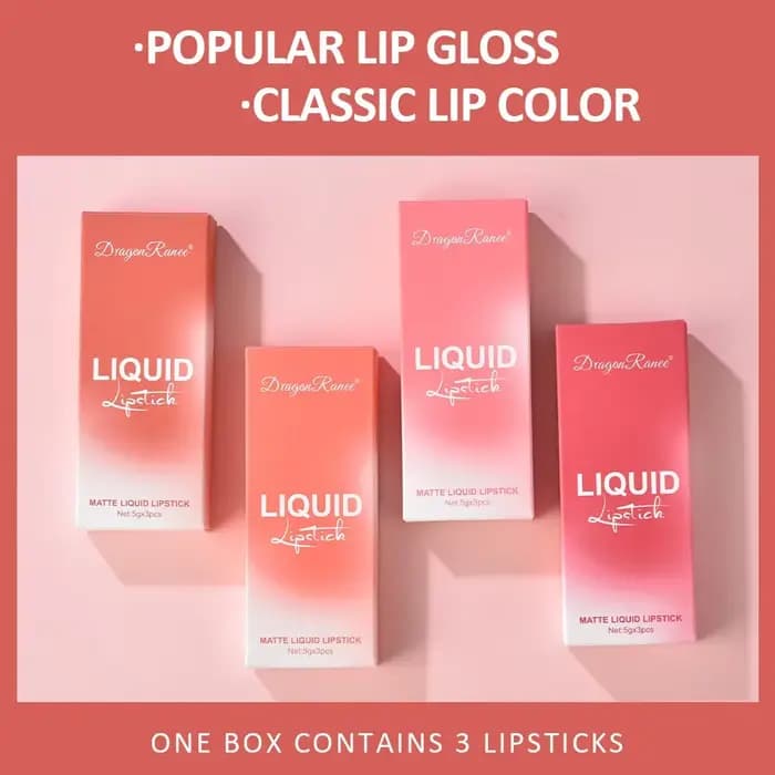Ensemble de Rouges à Lèvres Liquides