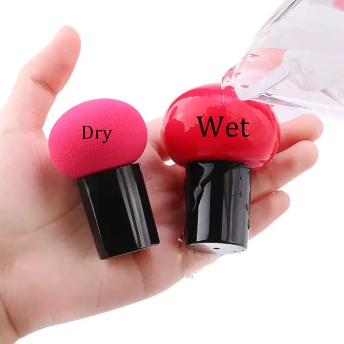 Éponge cosmétique à main tête de champignon