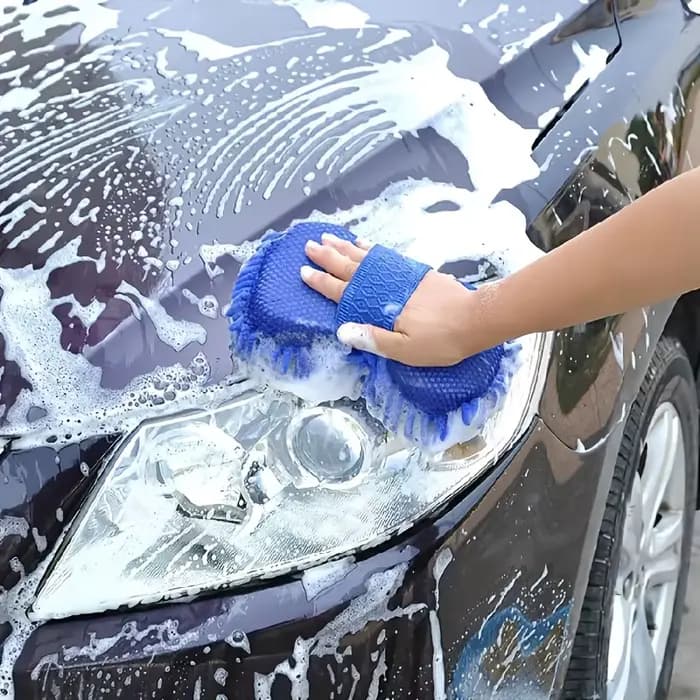 Éponges de nettoyage pour voiture - Fibres de corail haute densité, poignée ergonomique résistante aux rayures pour le detailing automobile et l'entretien des surfaces