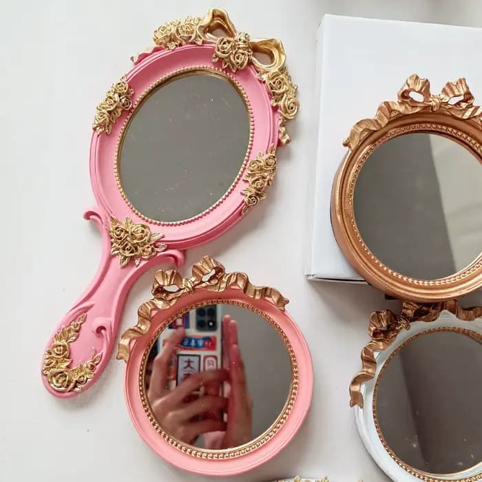 Miroir à main rétro de Style européen