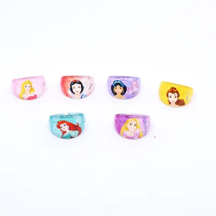 Bagues en acrylique Disney pour enfants, Elsa, Raiponce, Mix Princess, Bijoux de dessin animé pour filles, ixd'anniversaire, Cadeau de Noël, Navire de Noël, 10 pièces, 20 pièces