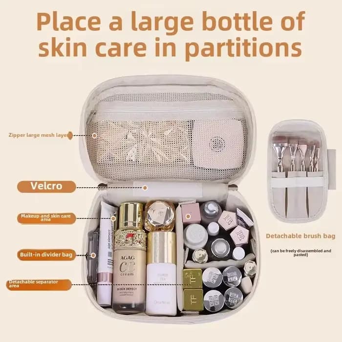 Trousse de maquillage multicouche pour femmes