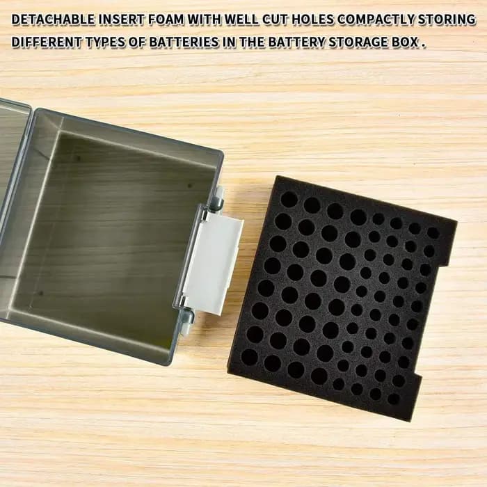 Support d'évaluation de stockage de batterie, boîtier de batterie, conteneur de garage, distributeur d'organisation domestique, peut contenir 72 AA AAA 24.com