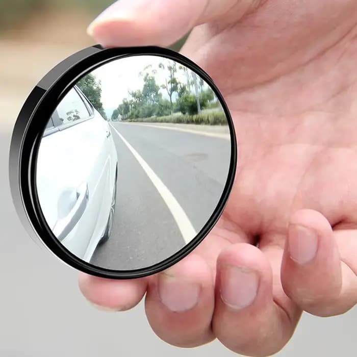 Rétroviseur d'angle mort réglable résistant à 360, rétroviseur auxiliaire de voiture, miroir convexe, cadre rond, rétroviseurs grand angle pour barrage de voiture, 2 pièces