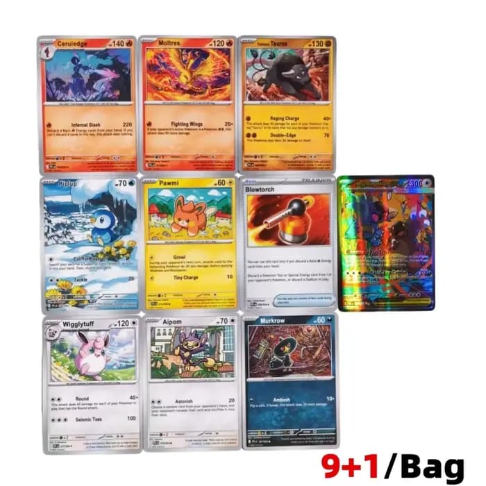 360 cartes Pokémon Scarlet & Violet Prismatic Evolutions, Pokémon MEGA EVOLUTION CHAOS, RISINC Ultra Prism Booster Battle Card