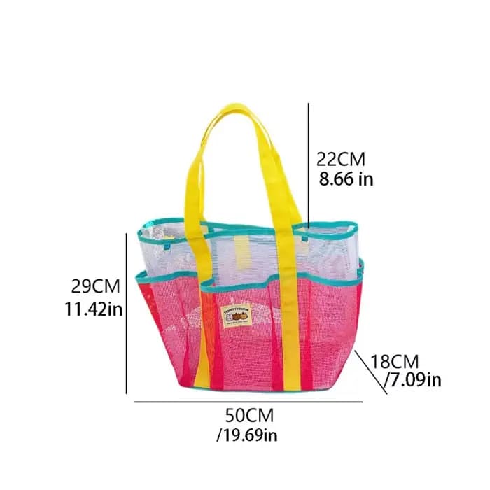 Trousse de toilette en maille de nylon