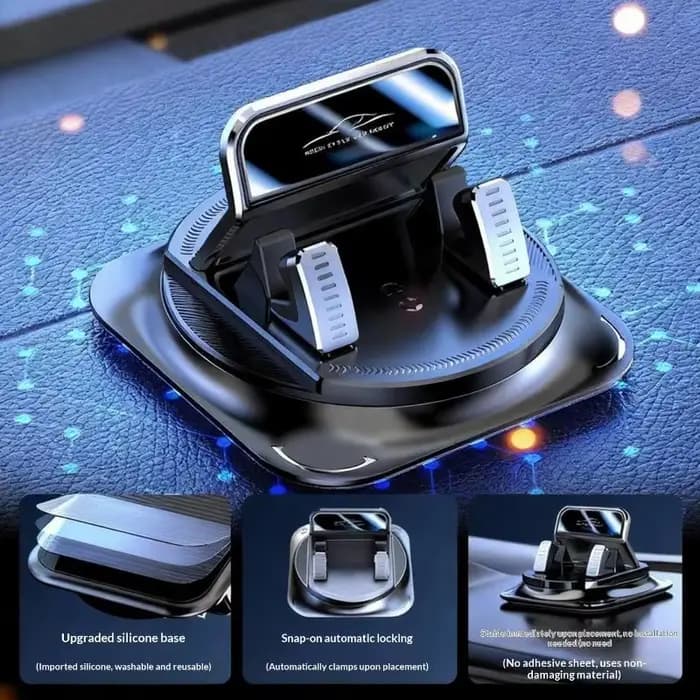 ★ ▲ Support de téléphone portable pour tableau de bord de voiture, fixation adhésive rotative à 360°, accessoires pour voiture