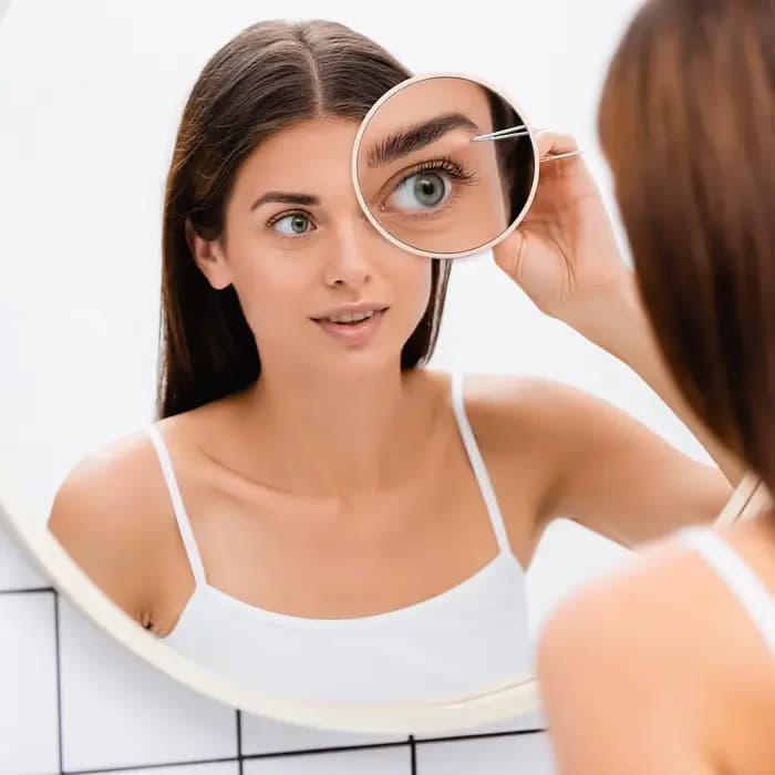 Miroir grossissant miniature 50X