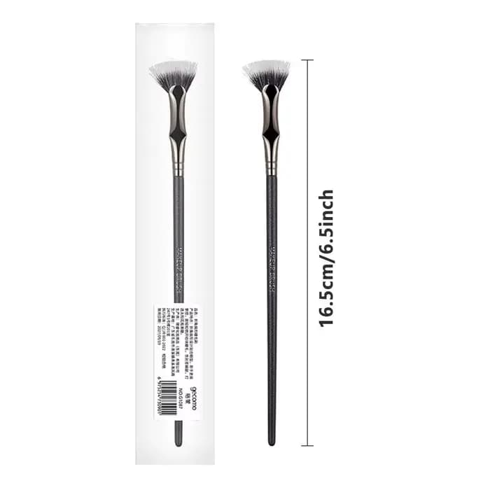 Brosse à cils tournesol, brosse à cils coudée en forme d'éventail, Mascara fin clairement enraciné, brosse en éventail, beauté professionnelle naturelle