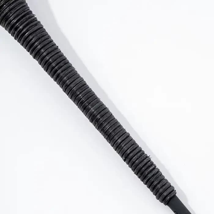 Pinceaux de maquillage plats en rotin et laine de chèvre