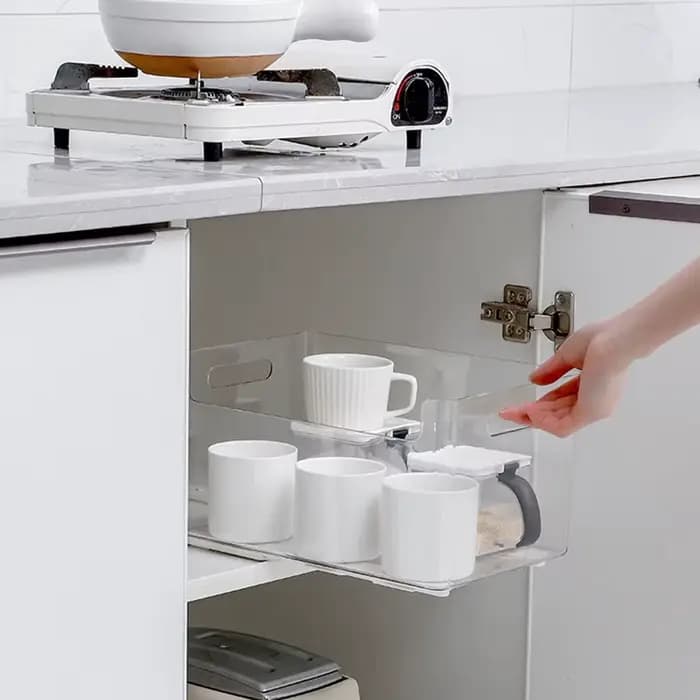 Glissières Blanches pour Placard de Cuisine et Chambre à Coucher, R64.Bin, 2 Pièces/Ensemble