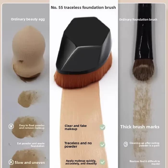55 # Pinceau de maquillage magique super doux pour fond de teint