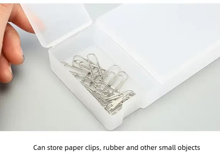 Étui à crayons en plastique transparent Kawaii, jolie boîte à stylos pour cadeau, fournitures scolaires et de bureau, matériel de papeterie