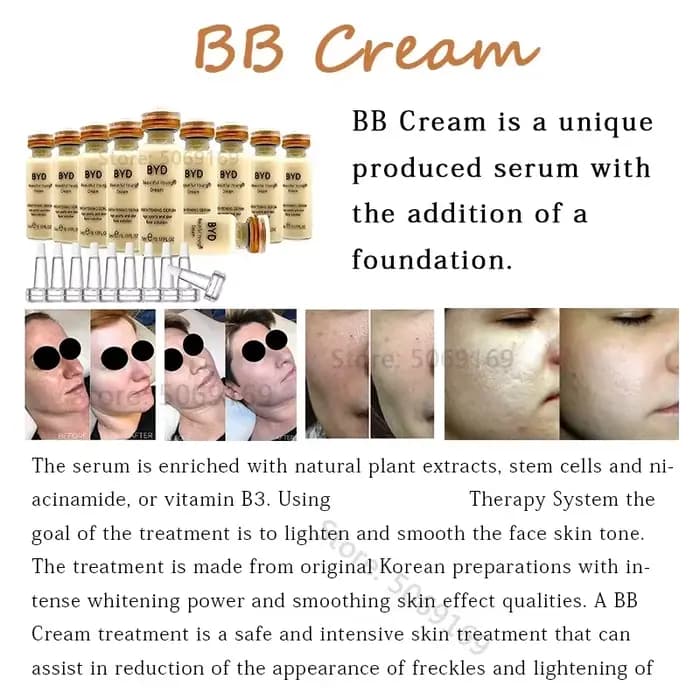 Corée 5ml visage BB crème lueur fond de teint Permanent