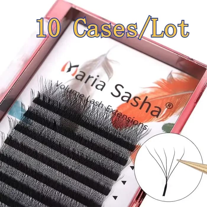 MARIA 10 étuis 5D W cils facile ventilateur Extensions
