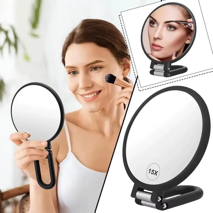 Miroir de poche grossissant 1X 15x 20X 30X