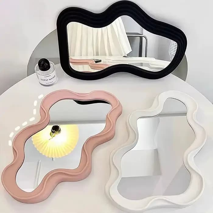 Miroir de maquillage imperméable irrégulier