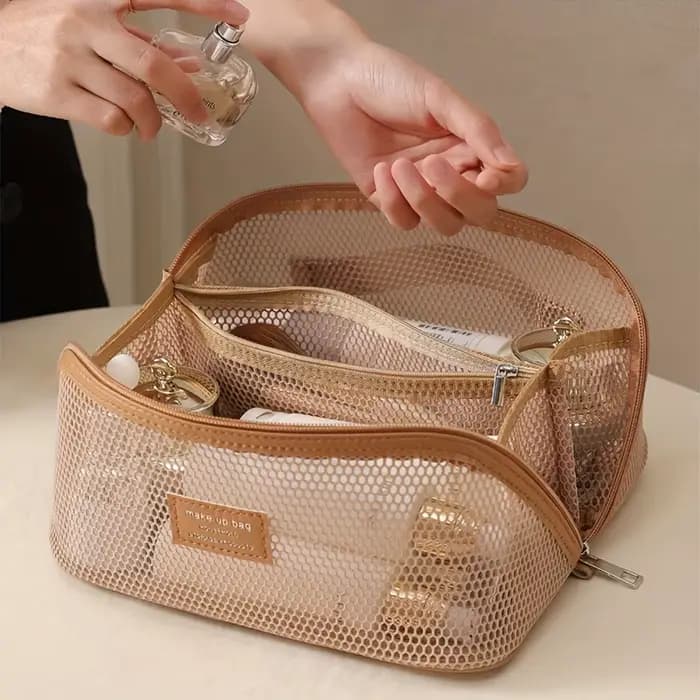 Organisateur de maquillage trousse de toilette féminine sac