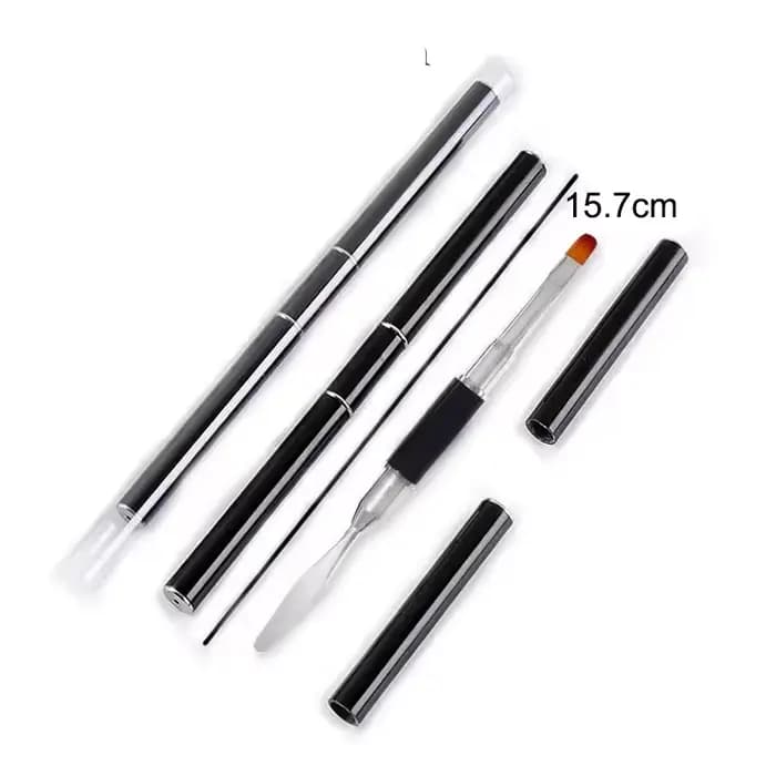 Pinceaux Double face pour Nail Art, pour manucure, Extension de pointe de Gel pour ongles, accessoire de constructeur en acrylique, spatule Polygel, stylo, outils pour ongles